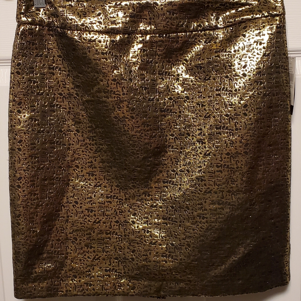 ALYX Black/Gold Metallic Skirt